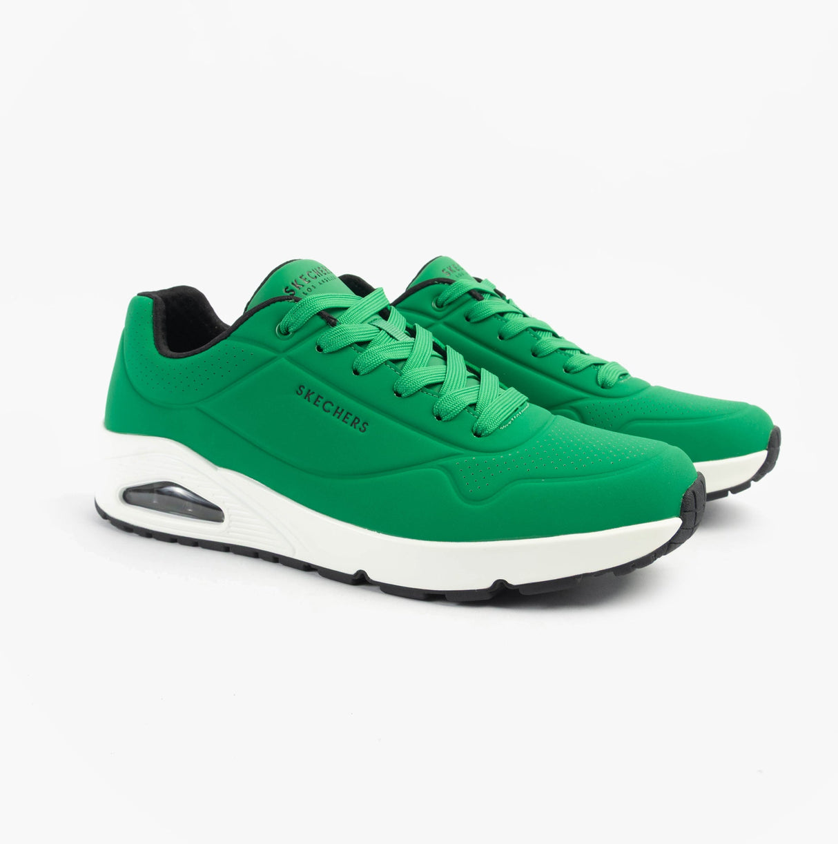 Skechers 52458/GRW UNO - STAND ON AIR Mens Trainers Green White