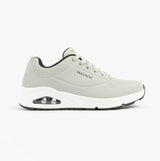Skechers 52458/LGBK UNO - STAND ON AIR Mens Trainers Light Grey/Black