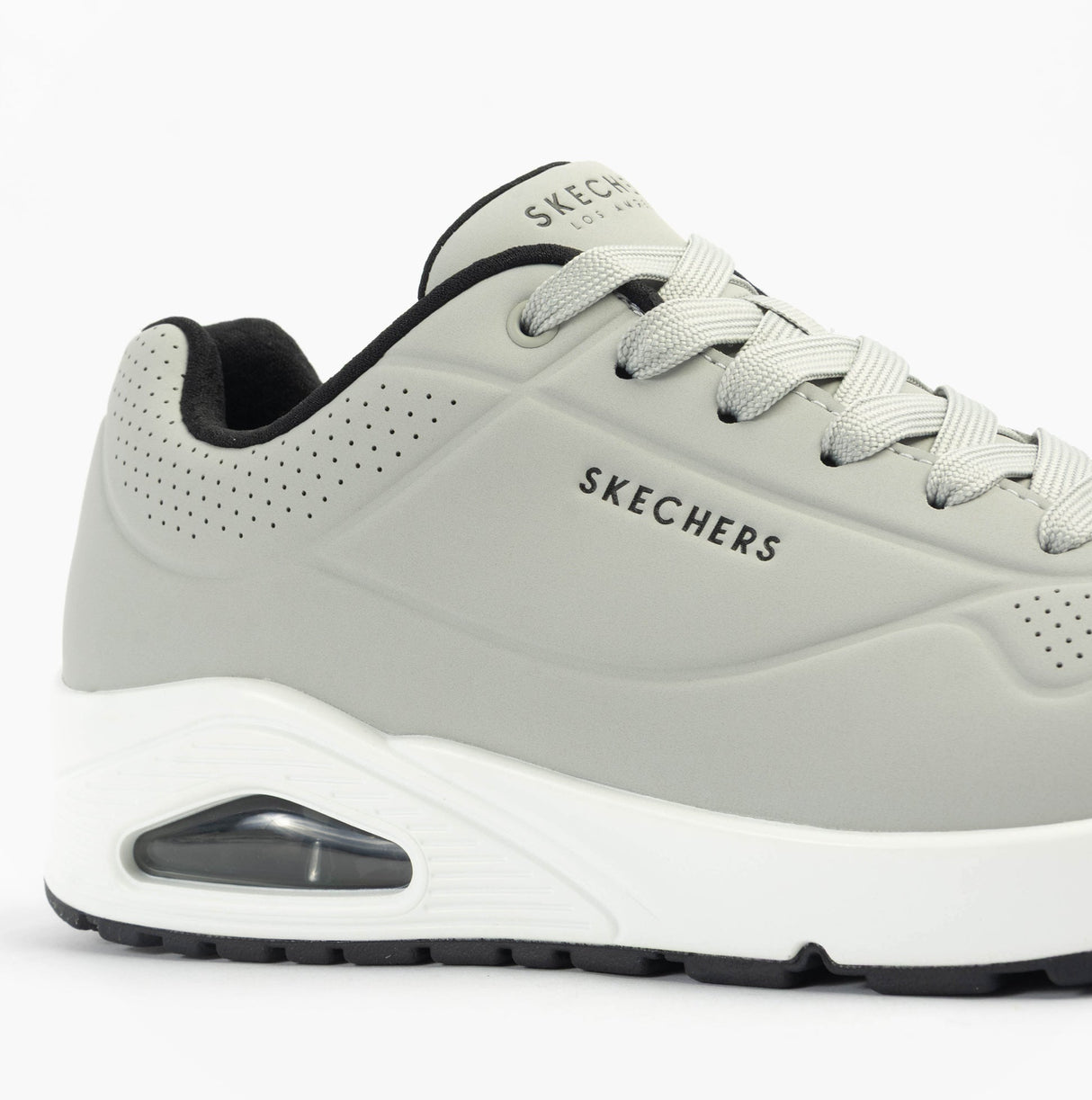 Skechers 52458/LGBK UNO - STAND ON AIR Mens Trainers Light Grey/Black