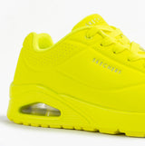 Skechers 52458/LIME UNO - STAND ON AIR Mens Trainers Lime