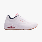 Skechers 52458/WNVR UNO - STAND ON AIR Mens Trainers White/Red