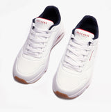 Skechers 52458/WNVR UNO - STAND ON AIR Mens Trainers White/Red