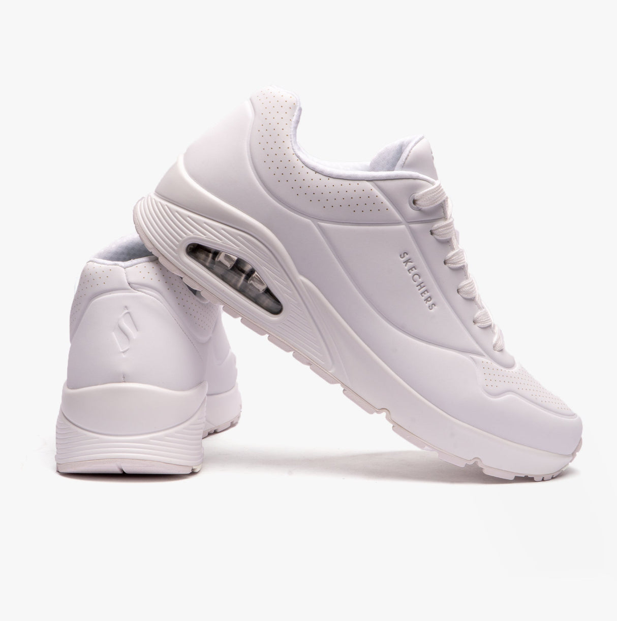 Skechers 52458/W UNO-STAND ON AIR Mens Trainers White