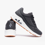 Skechers 73690/BLK UNO Womens Lace-Up Trainers Black