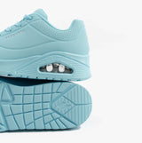 Skechers 73690/LTBL UNO - STAND ON AIR Womens Trainers Light Blue