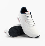 Skechers 73690/WNVR UNO - STAND ON AIR Womens Trainers White/Red