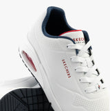 Skechers 73690/WNVR UNO - STAND ON AIR Womens Trainers White/Red