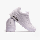 Skechers 73690/W UNO Womens Lace-Up Trainers White