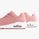 Skechers 73690/ROS UNO - STAND ON AIR Womens Trainers Rose