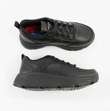 Skechers Work MAX CUSHIONING ELITE SR - KAJUS Womens Safety Trainers Black