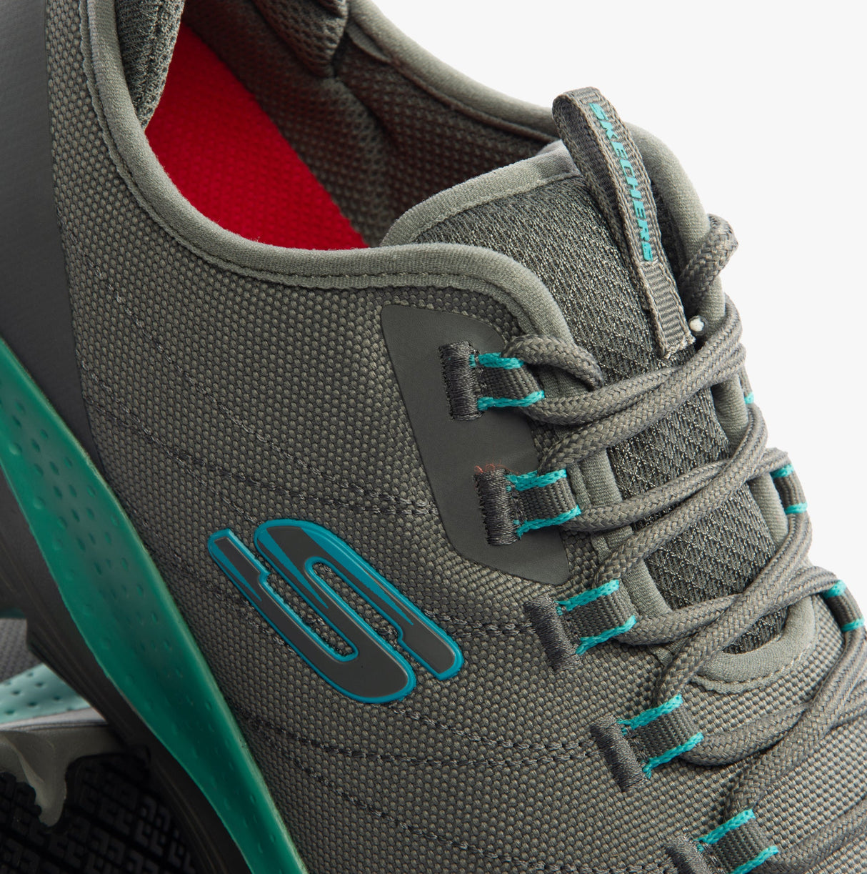 Skechers Work 108075EC ARCH FIT SR - EBINAL Womens Safety Trainers Grey/Aqua