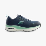 Skechers Work 108075EC ARCH FIT SR - EBINAL Womens Safety Trainers Navy/Aqua