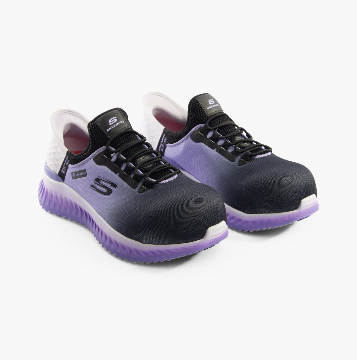 Skechers Work 108152EC TILIDO - OMBRAY Womens Safety Trainers Black/Purple