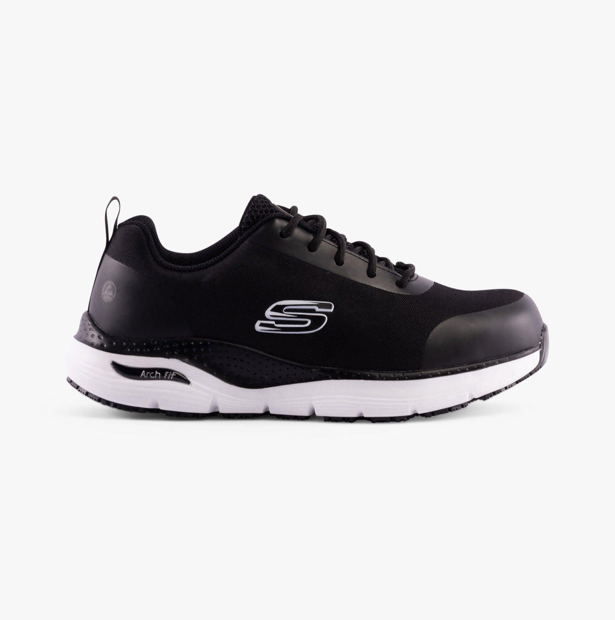 Skechers Work 200086EC ARCH FIT SR - RINGSTAP Mens Safety Trainers Black/White