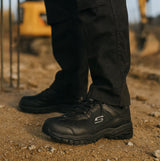 Skechers Work 77013EC/BLK SOFT STRIDE-GRINNEL Mens Safety Trainers Black