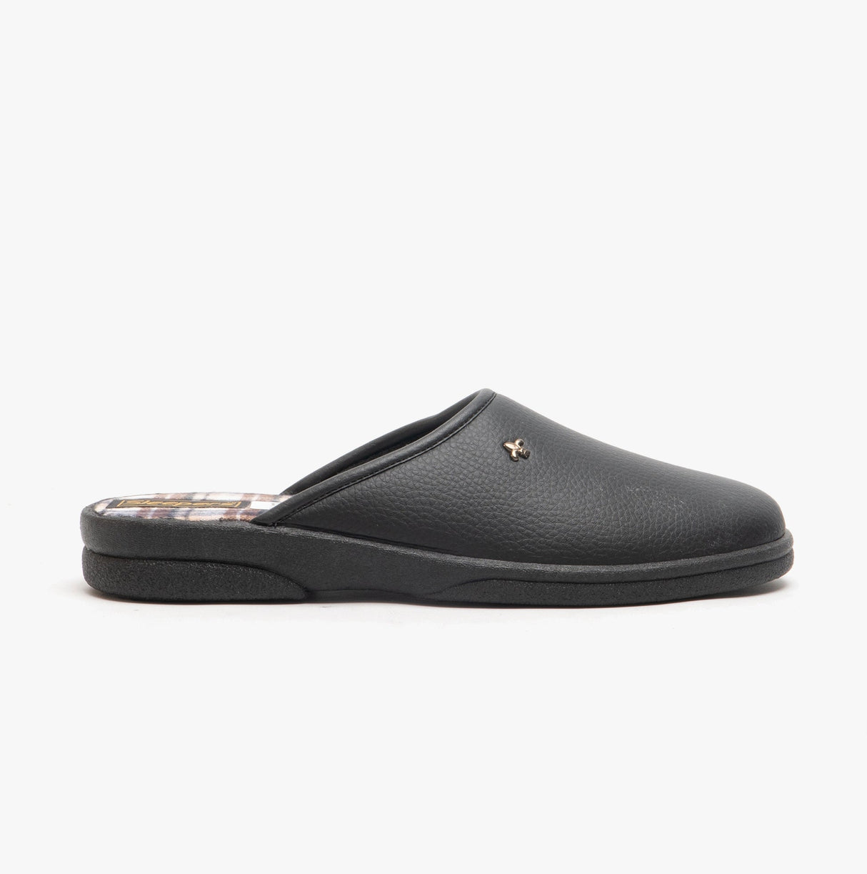 DWIGHT Mens Mule Slippers Black