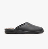 DWIGHT Mens Mule Slippers Black