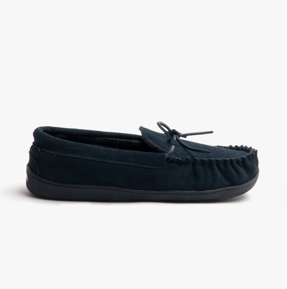 ADIE Mens Moccasin Slippers Navy