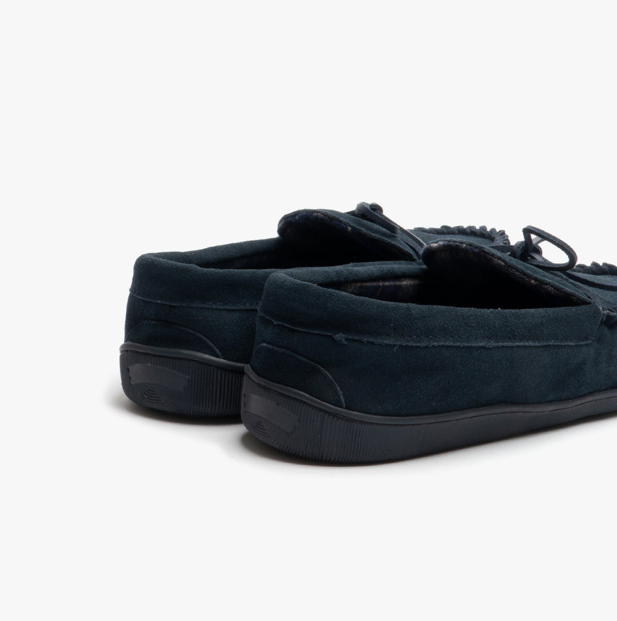 ADIE Mens Moccasin Slippers Navy