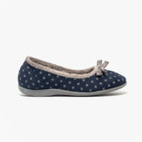 Sleepers LOUISE Womens Full Slippers Navy