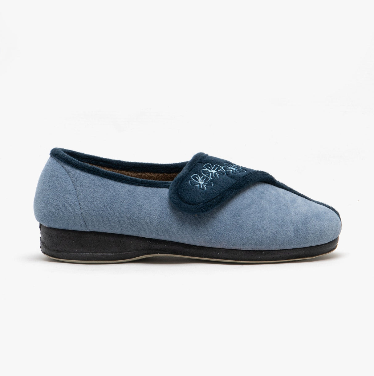 Sleepers GEMMA Womens Full Slippers Navy/Blue