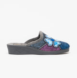 Sleepers KIMBERLY Womens Mule Slippers Grey Multi