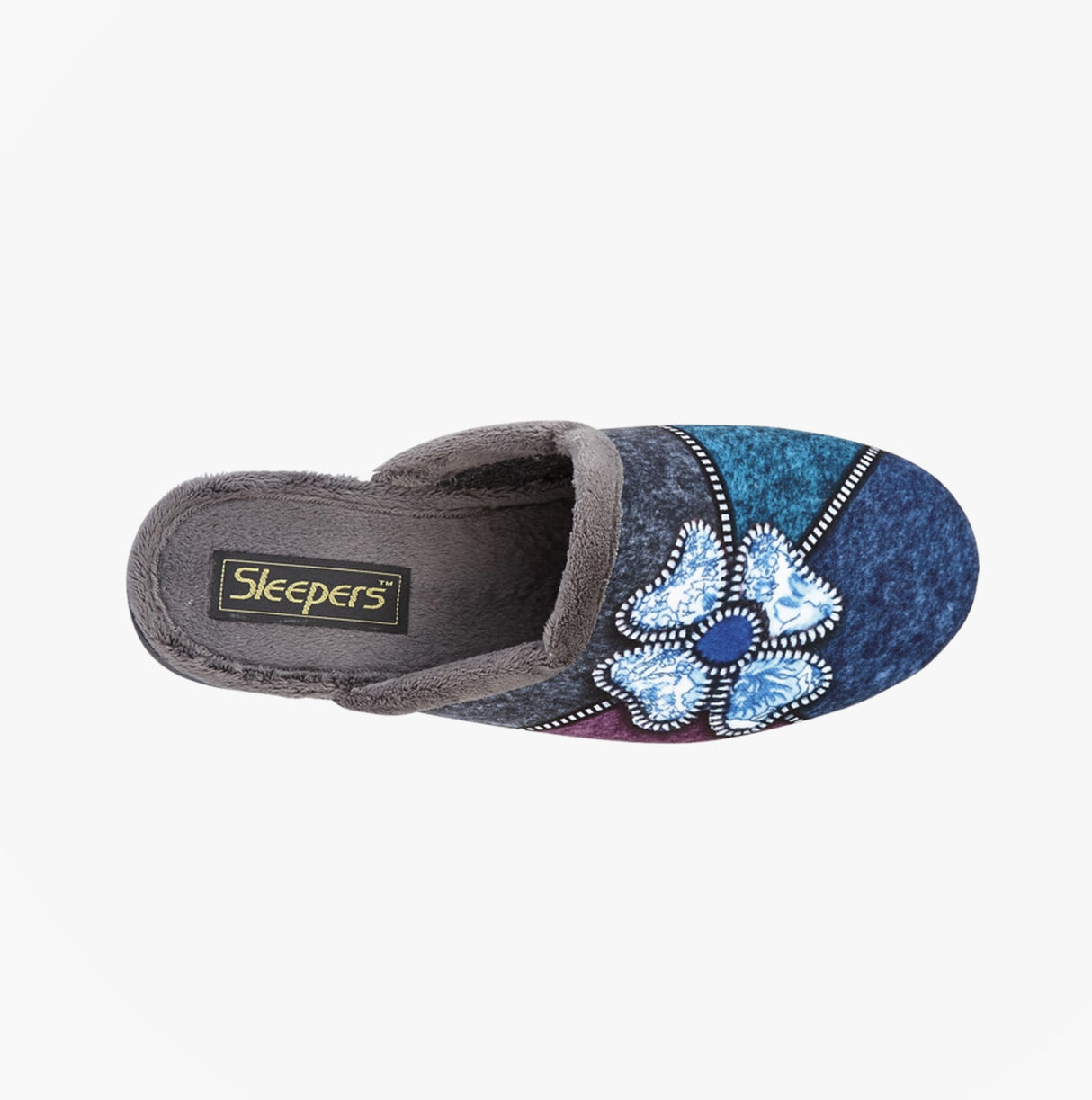 Sleepers KIMBERLY Womens Mule Slippers Grey Multi