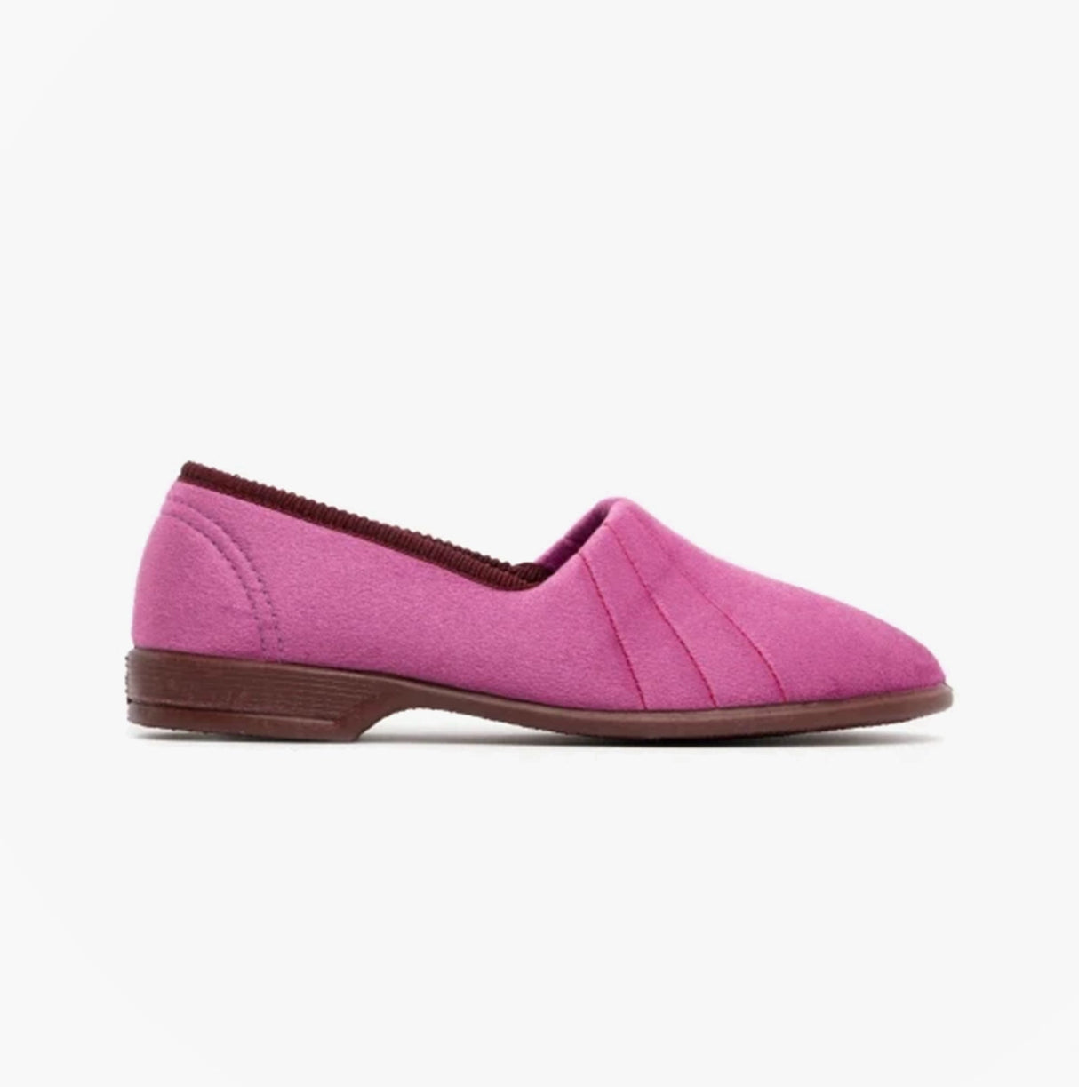 Sleepers AUDREY III Womens Wide Fit Full Slippers Plum
