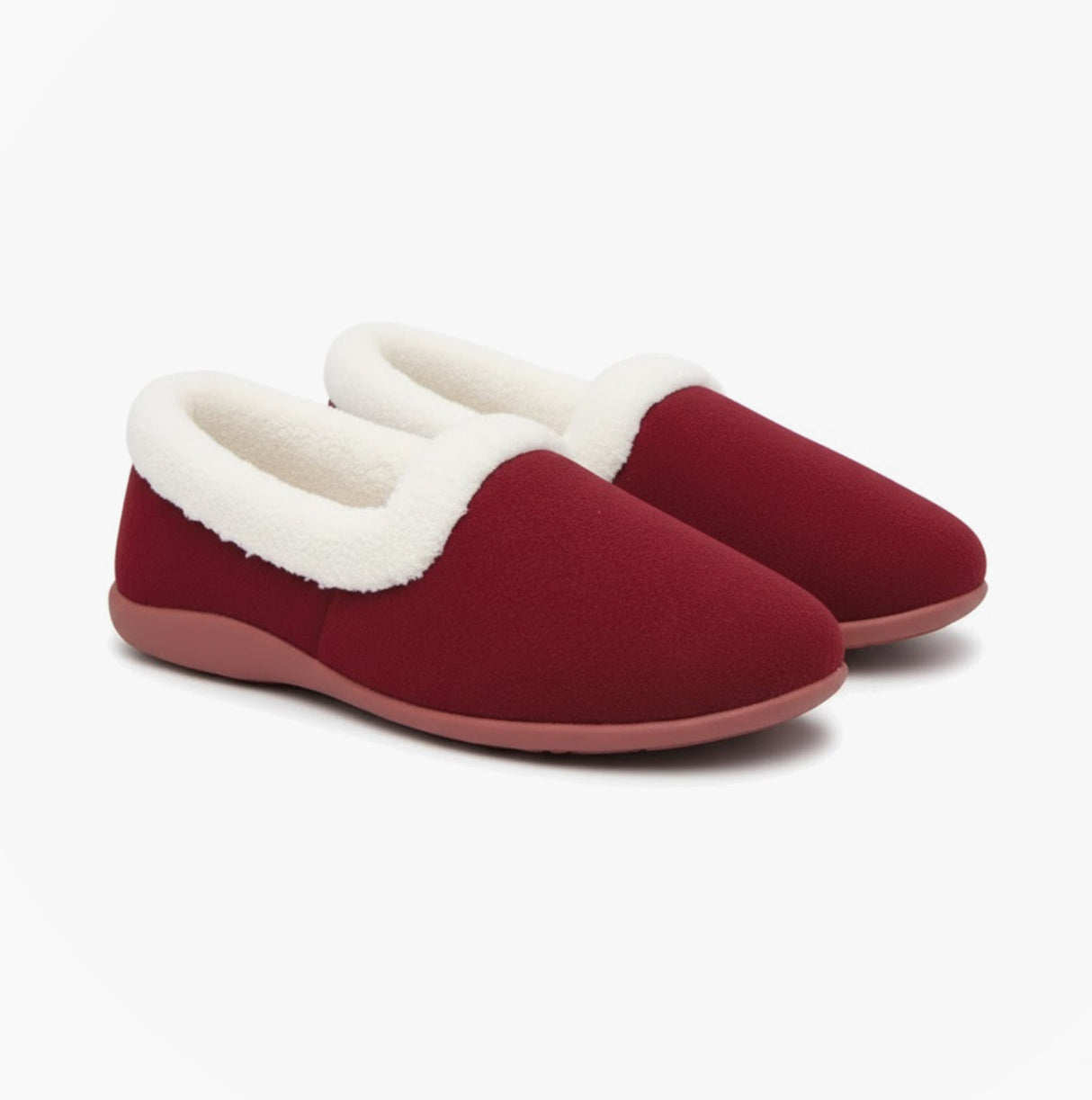 Sleepers SANDIE Womens Collared Full Slippers Wine