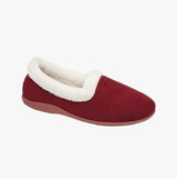 Sleepers SANDIE Womens Collared Full Slippers Wine