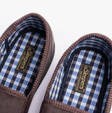 Sleepers WILSON Brown Mens Plush Velour Twin Gusset Slipper