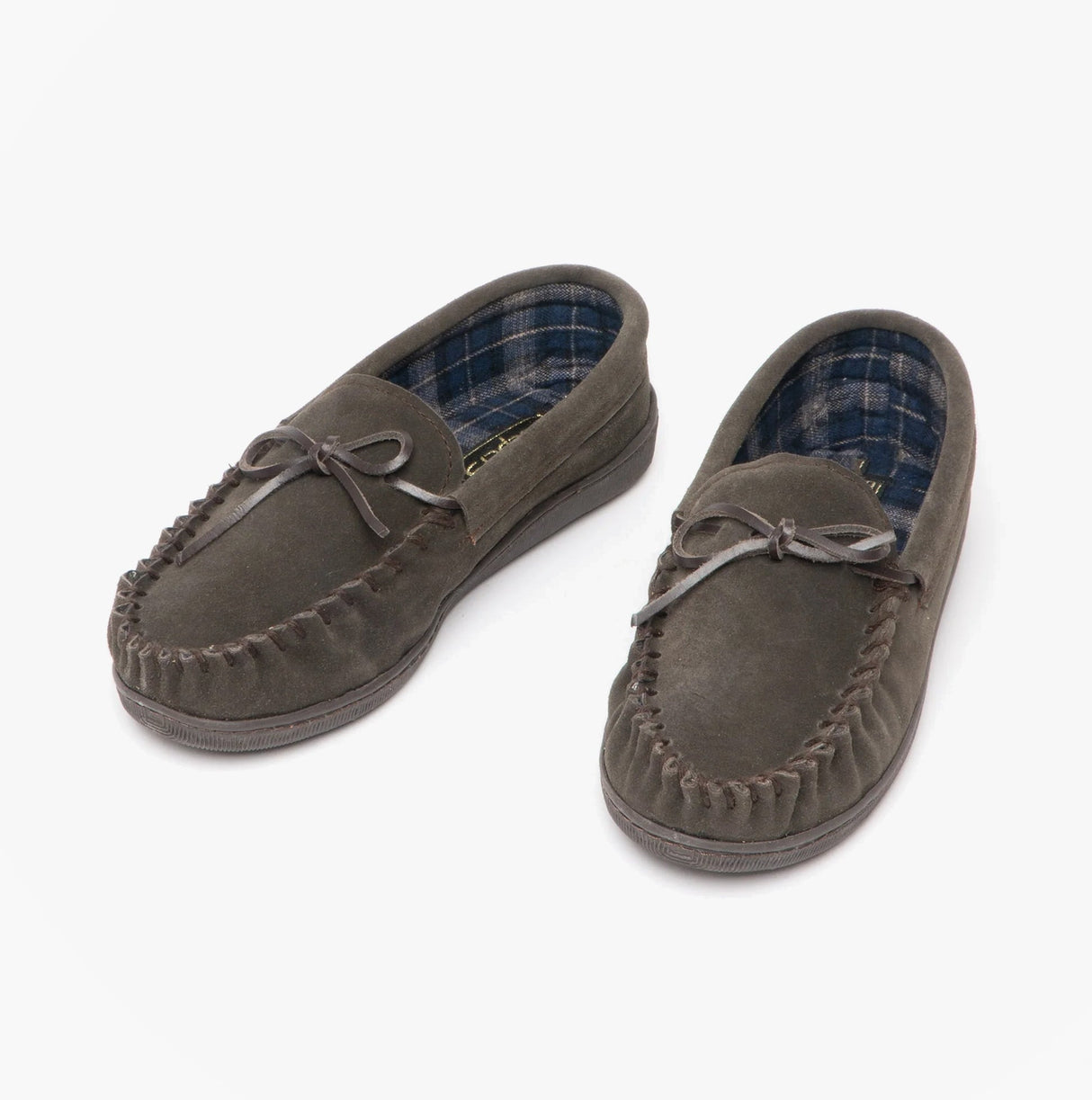 Sleepers ADIE Mens Moccasin Slippers Brown