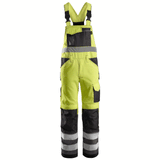 Snickers 0113 Hi-Vis Bib & Brace Trousers, Class 2 Various Colours
