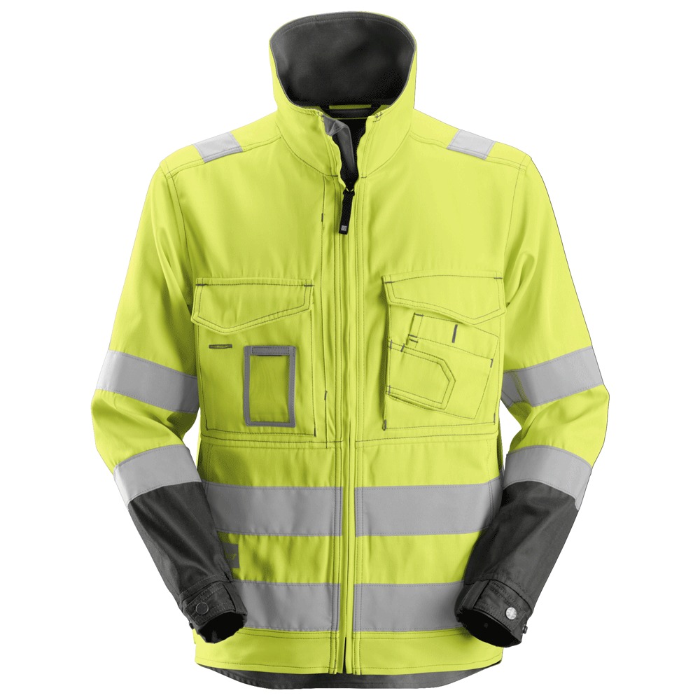 Snickers 1633 Hi-Vis Jacket, Class 3 Hi-Vis Yellow 2XL