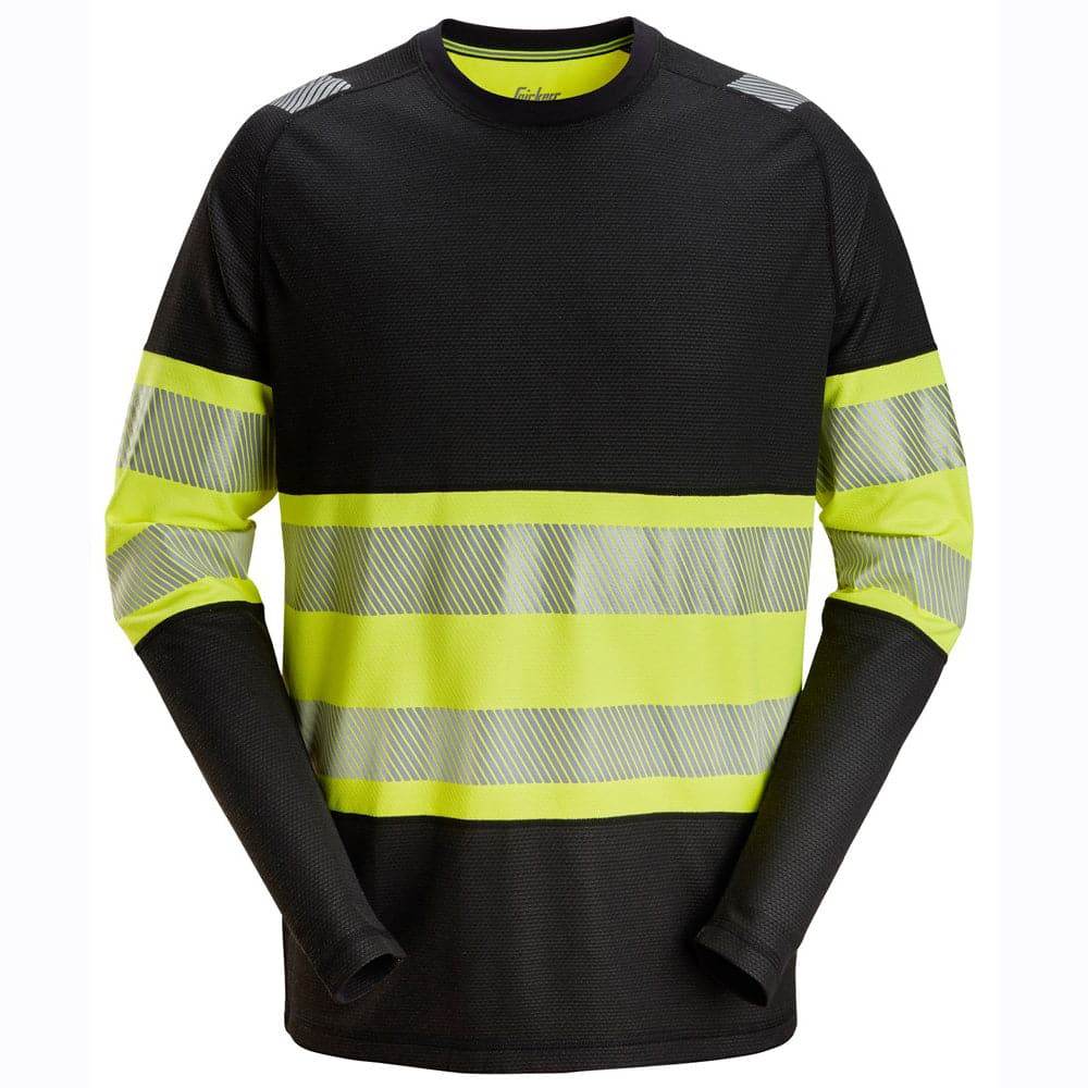 Snickers 2430 High-Vis Class 1 Long-Sleeve T-Shirt