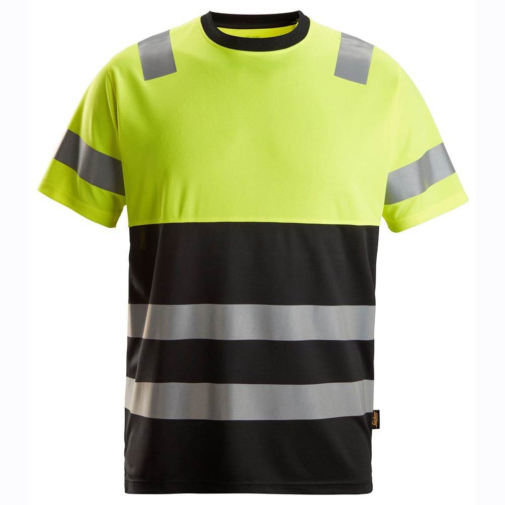 Snickers 2535 High-Vis Class 1 Short Sleeve Work T-Shirt