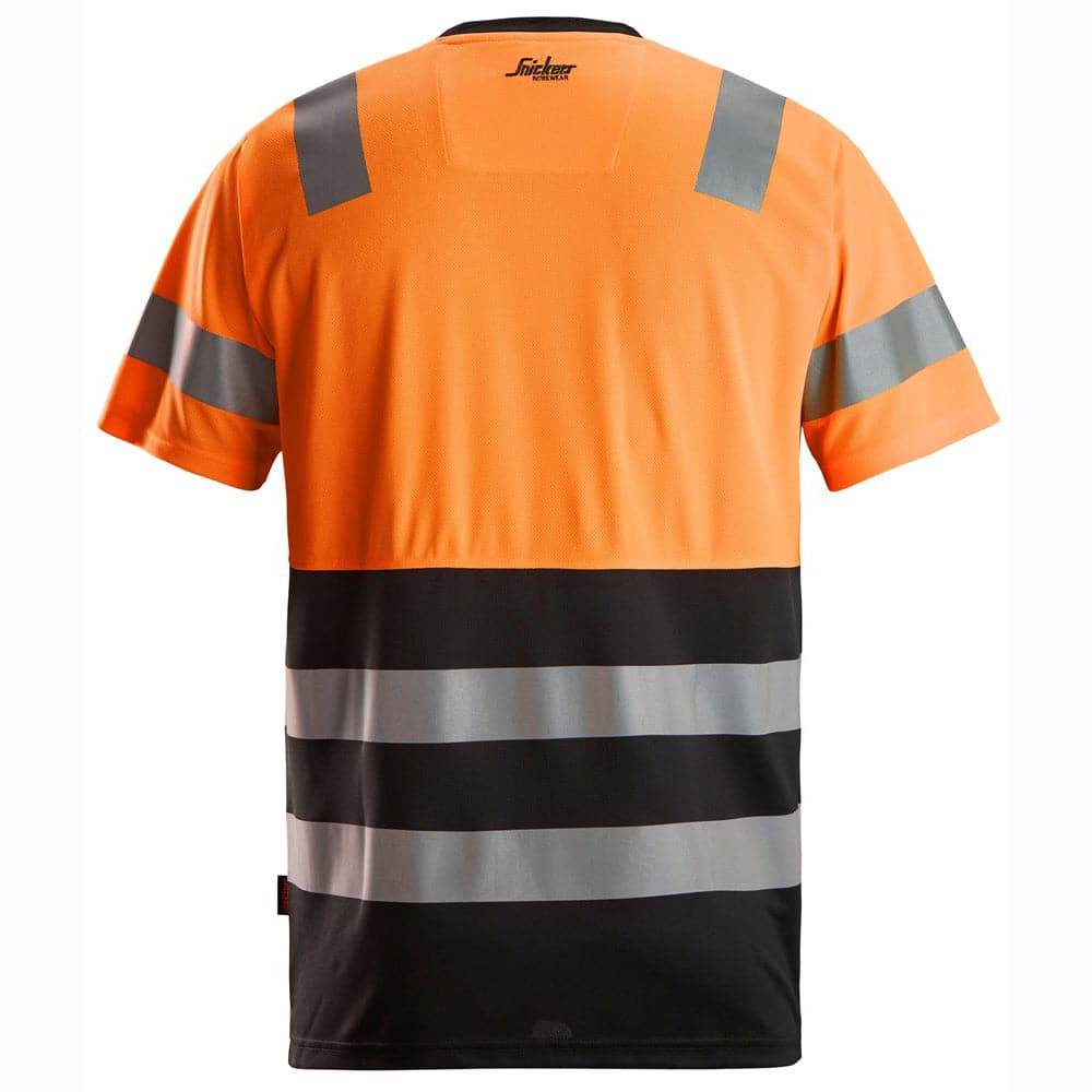 Snickers 2535 High-Vis Class 1 Short Sleeve Work T-Shirt