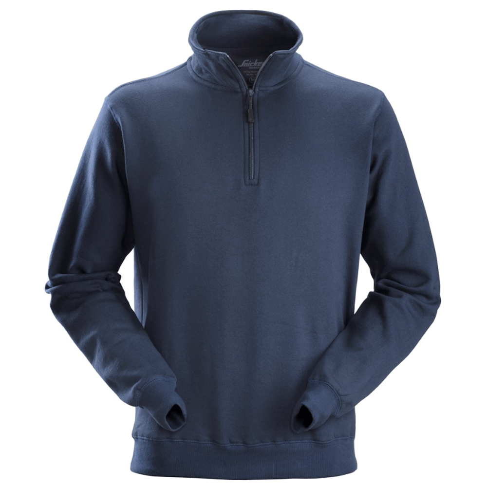 Snickers 2818 ½ Zip Work Sweatshirt Navy Blue / Small