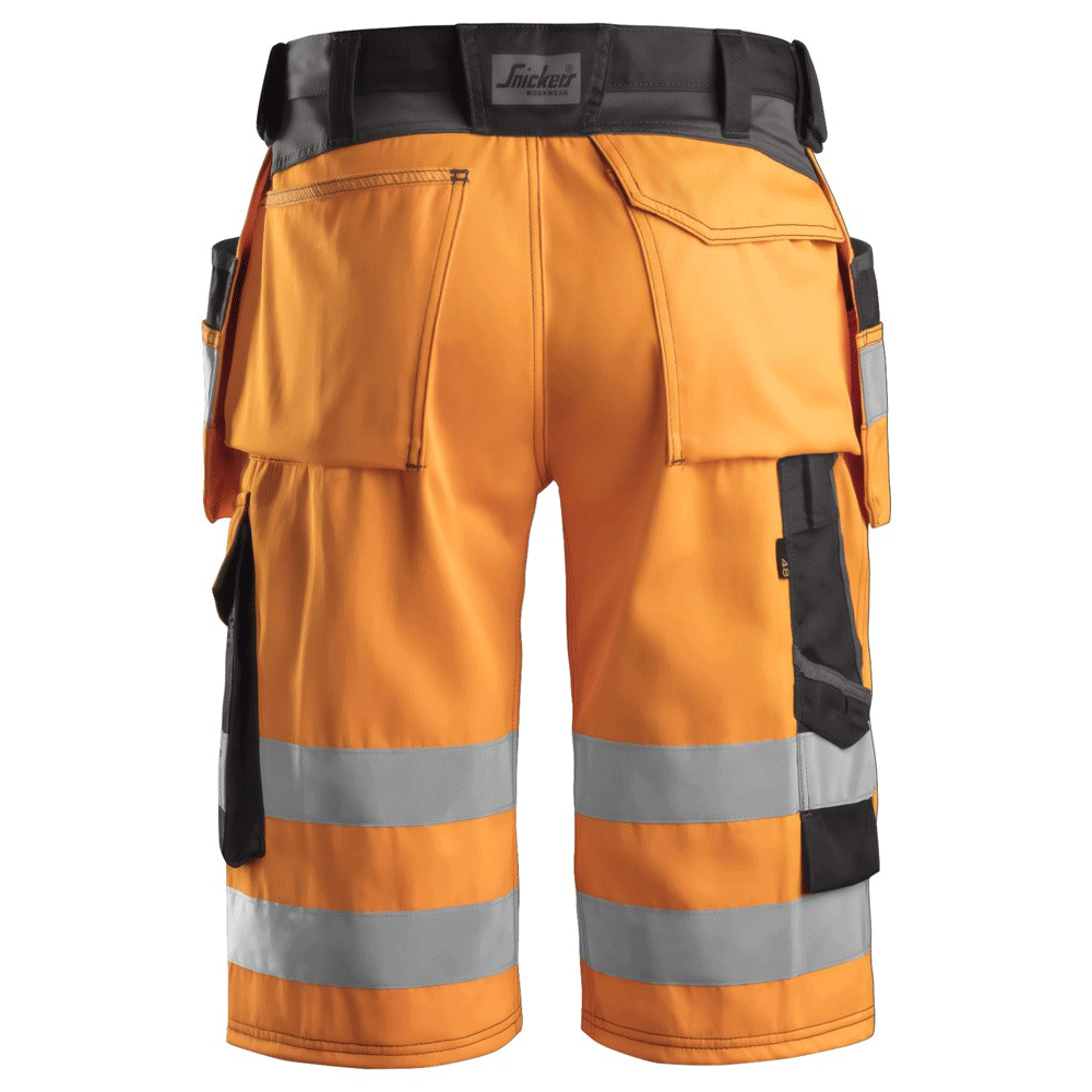 Snickers 3033 Hi-Vis Holster Pocket Shorts, Class 1 Various Colours