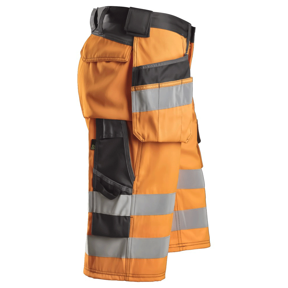 Snickers 3033 Hi-Vis Holster Pocket Shorts, Class 1 Various Colours