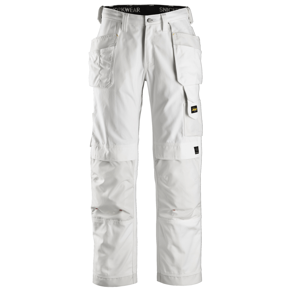 Snickers 3214 Craftsmen Holster Pocket Trousers, Canvas+ White