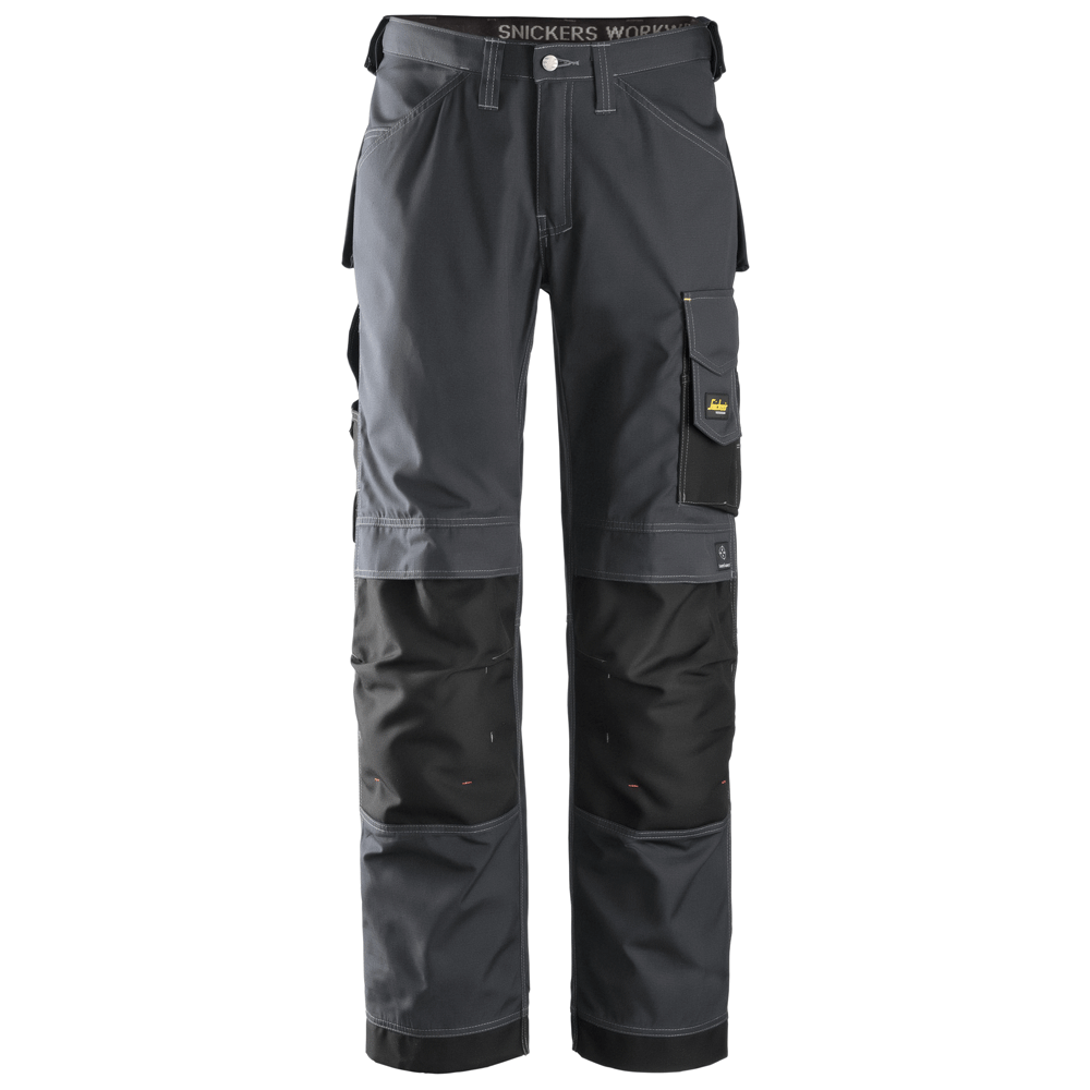 Snickers 3313 Craftsmen Trousers, Rip-Stop Steel Grey/Black, 36" Waist 37" Leg-Snickers 252