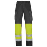 Snickers 3833 Hi-Vis Trousers, Class 1 Various Colours