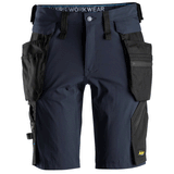Snickers 6108 LiteWork, Detachable Holster Pockets Work Shorts Various Colours