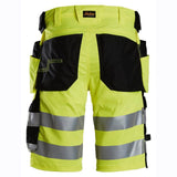 Snickers 6135 Hi-Vis Class 1 Stretch Work Shorts Holster Pockets