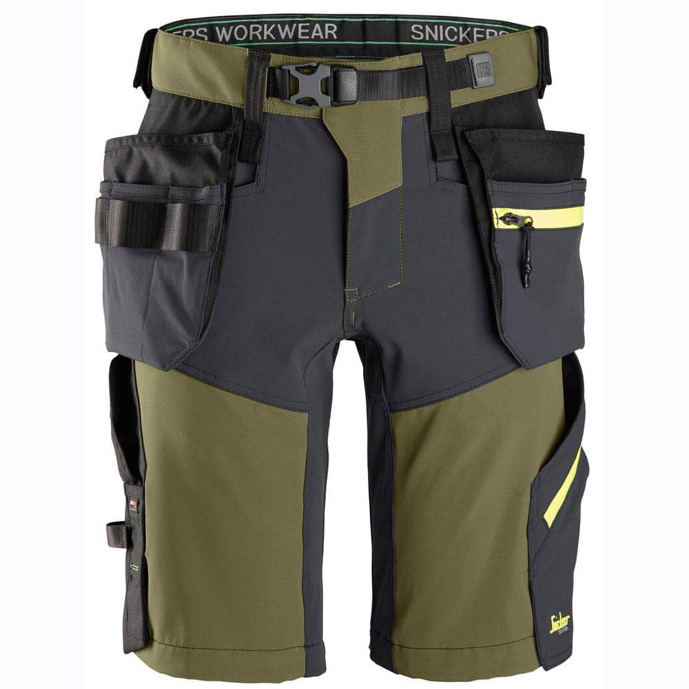 Snickers 6140 FlexiWork, Softshell Stretch Shorts+ Holster Pockets