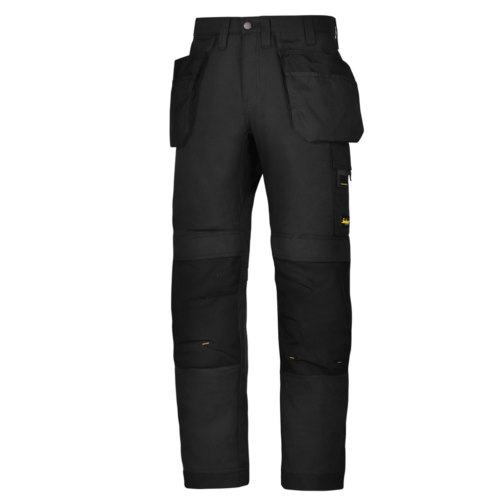 Snickers 6202 RuffWork, Work Trousers+ Holster Pockets Black