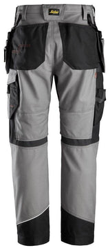 Snickers 6214 RuffWork, Canvas+ Holster Pocket Work Trousers Grey