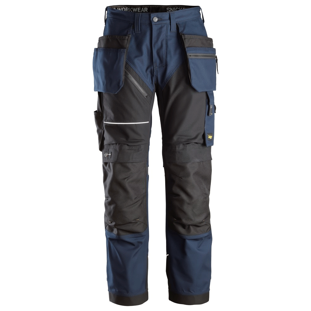 Snickers 6214 RuffWork, Canvas+ Holster Pocket Work Trousers Navy Blue 212 (39" Waist, 28" Leg)