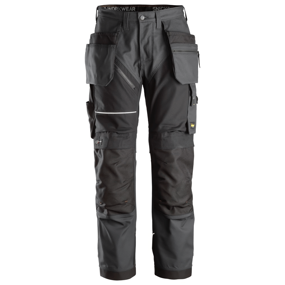 Snickers 6214 RuffWork, Canvas+ Holster Pocket Work Trousers Steel Grey